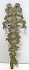 Brass Wall Swag Home Decor 12  Ornate Cascading Ribbon Flowers Vintage India