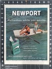 1962 Newport Cigarettes Original Vintage Advertisement Couple Boating Print Ad