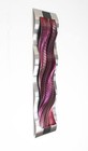 Modern Abstract Metal Wall Sculpture Art Pink Red Tropical Painting Home Decor