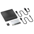 4in1 External Cd Dvd Rw Drive Usb-c Usb 3 0 Writer Burner Player For Laptop Pc