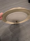 Mcm Atomic Pull Down Retractable Light Fixture Vintage Pendant Ufo Saucer