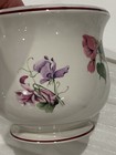 Vintage Laura Ashley Planter Pot Urn Floral  Botanical Pattern Made In England