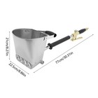 Cement Mortar Sprayer Hopper Stucco Gun Spray Gun Paint Wall Concrete Tool 4 Jet