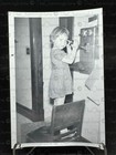 Vintage Photo Antique Mounted Crank Telephone Rural 1930   s