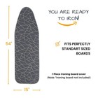 Ironing Board Cover And Pad Standard Size 15x54 Inch Extra Heavy Duty Thick P   