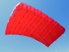 Cricket 145 Sq Ft Skydiving Parachute Reserve Canopy - Red 7 Cell - Great Shape