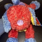 Baby Gund Tutti Frutti Dog Plush Soft Red Blue Yellow Lovey Colorblock Fuzzy