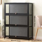3-tier Acrylic Figure Model Toy Display Storage Cabinet Shelf Collection Holder