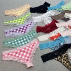 New Wholesale Lot 20 Pc Panties Womens Medium Assorted Designs Thong Cheeky Lace