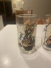 3 Set 1985 Rare The Goonies Drink Glasses  2  Organ Chamber   1  Sloth   Goonies