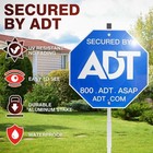 Security Signs 28  Adt Yard Sign With Aluminum Stake  Heavy Duty Weatherproof