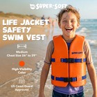 Trc Recreation Super Soft Child Life Jacket Swim Vest  Medium  Sunset Orange