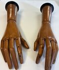 Pr  Articulated Wood Glove Displays  Belgium  1900-10  Rare Originals  850