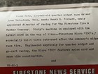 Rare Vintage Firestone Advertising Letter Dirt Track  midget sprint Car