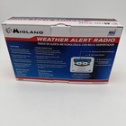 New Midland Wr-120b Emergency Weather Alert Radio With Alarm Clock  - White