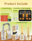 32pc  Set W 4 Training Locks Extractor Case Locksmith Training