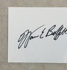 Warren Buffett Signed Berkshire Signed Index Card - See Photos - Very Good Auto