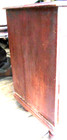 Antique Early American Ball Foot 4 Drawer Chest original Red Painted Finish