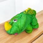 Fisher Price Puffalump Dino Roars Green Triceratops Dinosaur Plush Vintage 1992