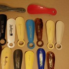 Vintage Shoe Horns Plastic   Metal Advertising Stores Unmarked Lot Of 35