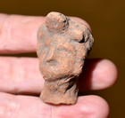 African Terracotta Nsodia Funerary Portrait Head Akan Asante Tribe Ghana  Africa