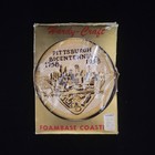 1950s Hardy-craft Coasters   Signed Historic Napkins     Sealed Midcentury America