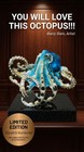 Bronze Octopus Figurine Statue Art Sculpture Wildlife Nature Signed