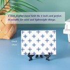 Artliving 4 Inch Black 12pcs set Plastic Easels Plate Display Stands Picture    