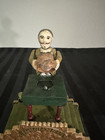 Cast Iron  magician Bank  Mechanical Bank Antique American Toy 1930s Model