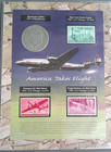 Air Mail Postage Stamp Collection  america Takes Flight  