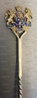 1906 English Antique Sterling Silver Souvenir Spoon Cutout Handle Heraldic Cs fs
