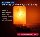 Real Spantik Himalayan Rock Salt Night Light Cylinder Shape  Easy To Use  2pack 
