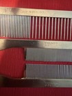 Twinco Vintage Made In England Silver Metal Fine Tooth Hair Comb 7 In