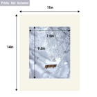 20 Pack 11x14 Mixed Colors Photo Mat Boards White Core Bevel Diy Picture Framing