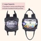 Babbleroo Diaper Bag Backpack Stylish 26l Hands Free Baby Bag With Changing
