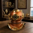 Vintage Handmade Marine Divers Diving Helmet Miniature Us Navy Copper Finish    