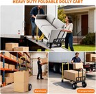 Aluminum Convertible Hand Truck 3-in-1 450 800lbs Capacity Heavy Duty Dolly Cart