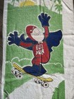 Vintage 1970s Budweiser Bud Man W  Skateboard Beach Towel 24 X 50  Read