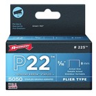 Arrow Fastener 225 Light Duty Staples  P22  24 Ga  Flat Crown  5 16 In Leg L 