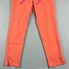 Figs Scrub Pants Womens Large Tall Orange Yola Pockets Nurse Workwear