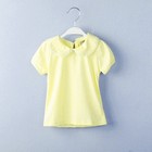 Baby Girl T-shirts Cotton Short Sleeve  Peter Pan Collar Tee Tops 1-6 Years