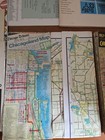 Vintage Rand Mcnally U s  Illinois Chicago Area Travel Road Map Large Lot 10 