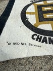 Amazing    Vintage 1970 Boston Bruins Stanley Cup Champions Pennant    Rare