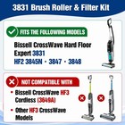 Brush Roll And Filter Replacement Parts For Bissell Crosswave 3831