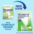 Nicorette Nicotine Gum  Stop Smoking Aids 2 Mg Mint 170 Count Nicorette Nicotine