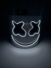 Dj Marshmello Led Light-up Helmet Mask Adult Size  Plastic  Cosplay 
