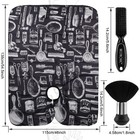 Nicemovic Barber Cape Men Women Kids With Neck Duster   Barber Brush