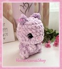 Cute Handmade Grape Bear Crochet Amigurumi Plush Stuffed Animal Toy