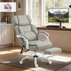 Massage Office Chair With Lumbar Heat  Ergonomic Executive Desk Chair With Ad   