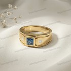 925 Sterling Silver Men s Ring 6 Mm London Blue Topaz Men s Ring  all Ring Size 